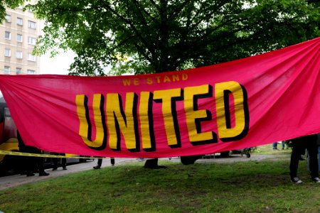 Antifascists on Memhardstraße Berlin 2020-05-16 06