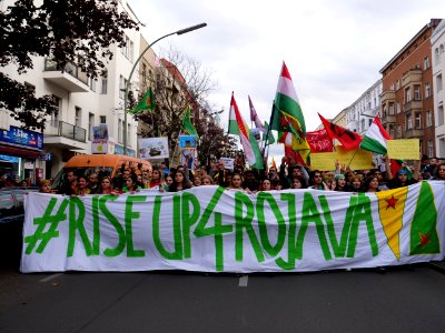 Anticolonial March Berlin 2019 Rojava block 47