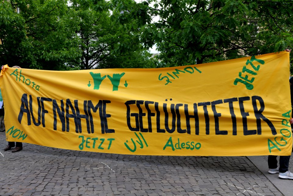 Antifascists in Schendelpark Berlin 2020-05-16 11