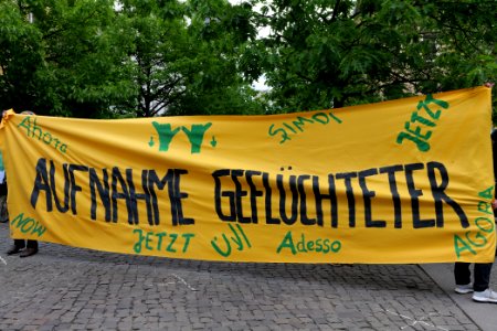 Antifascists in Schendelpark Berlin 2020-05-16 11