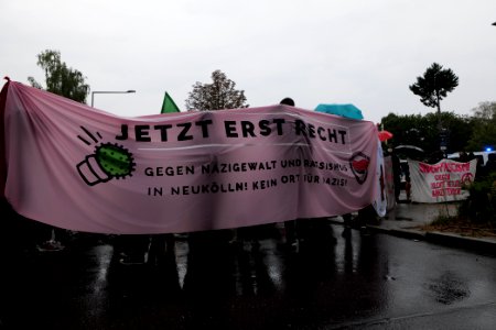 Antifascist demonstration Berlin-Rudow 2020-08-30 16