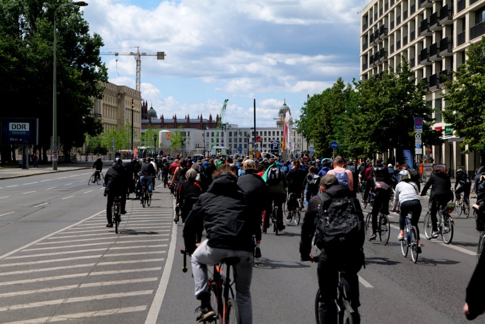 Antifascist bicycle demonstration Berlin 2020-06-06 07