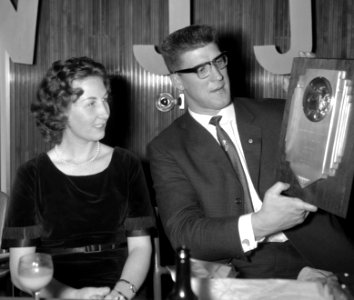 Anton Geesink with wife 1961