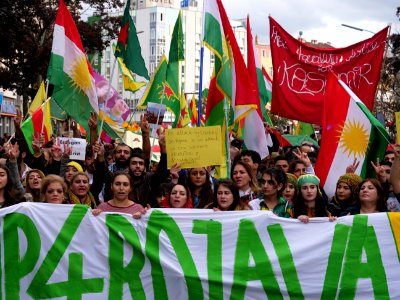 Anticolonial March Berlin 2019 Rojava block 39