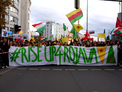 Anticolonial March Berlin 2019 Rojava block 29