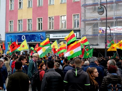 Anticolonial March Berlin 2019 Rojava block 23