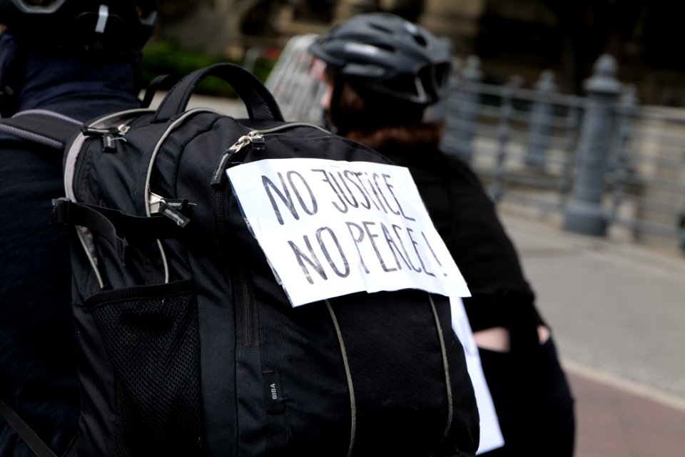 Antifascist bicycle demonstration Berlin 2020-06-06 10