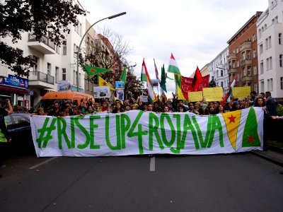 Anticolonial March Berlin 2019 Rojava block 46