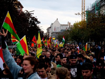 Anticolonial March Berlin 2019 Rojava block 55