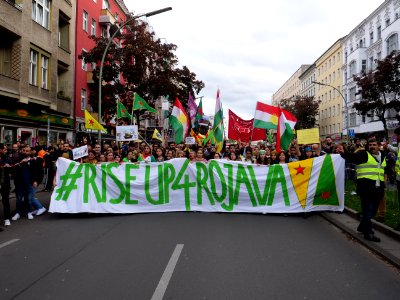 Anticolonial March Berlin 2019 Rojava block 41