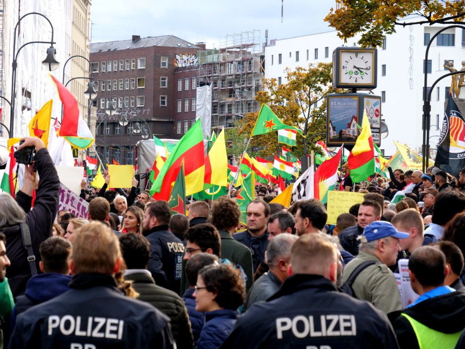 Anticolonial March Berlin 2019 Rojava block 20