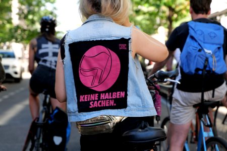 Antifascist bicycle demonstration Berlin 2020-08-01 01