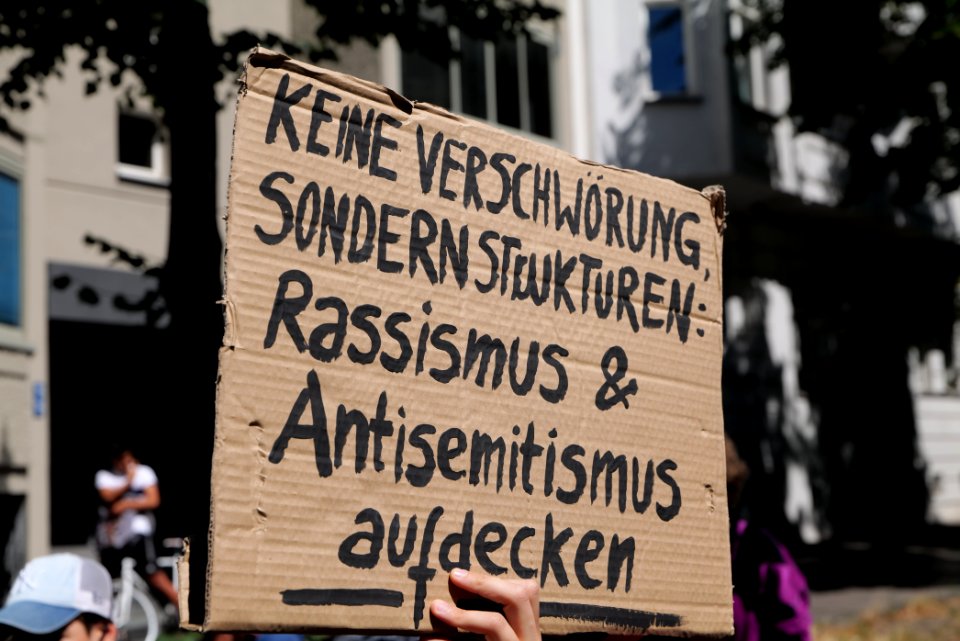 Antifascist bicycle demonstration Berlin 2020-08-01 07