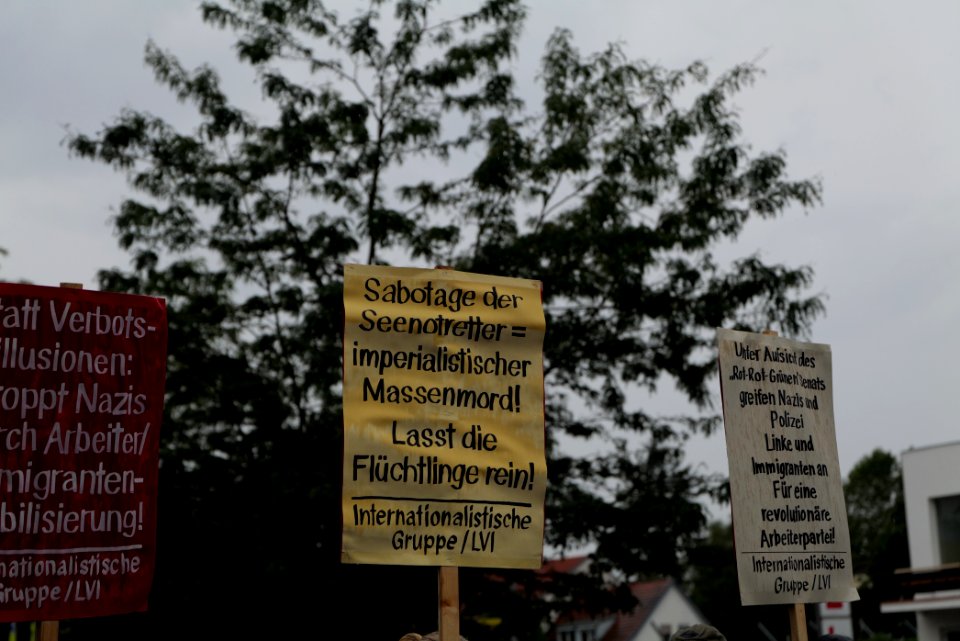 Antifascist demonstration Berlin-Rudow 2020-08-30 09