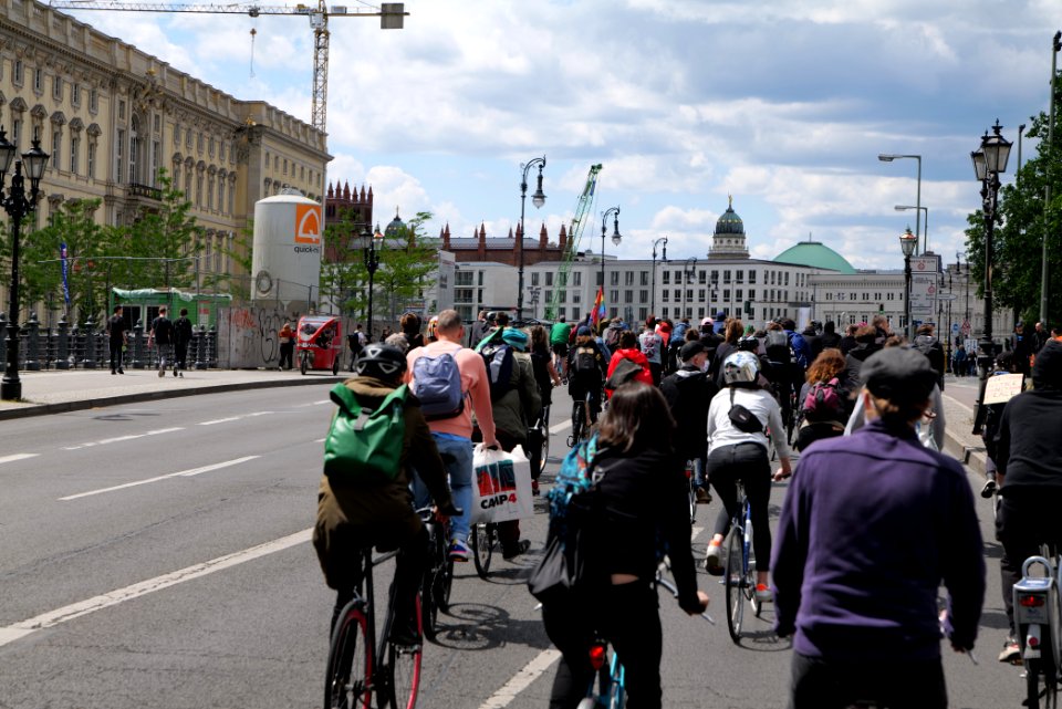 Antifascist bicycle demonstration Berlin 2020-06-06 08