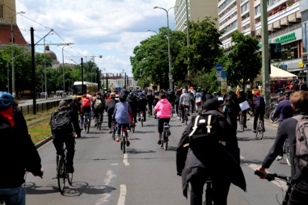 Antifascist bicycle demonstration Berlin 2020-06-06 02