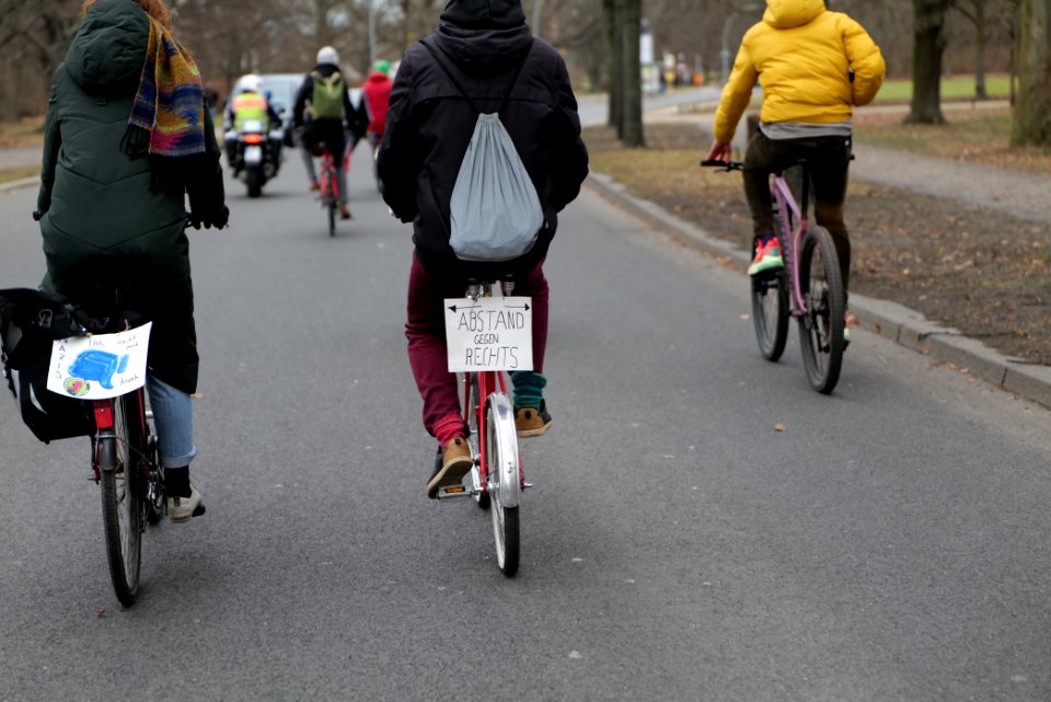 Antifascist bicycle demonstration Berlin 2021-03-20 29