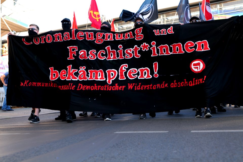 Antifascist demonstration against KDW in Berlin-Wedding 2020-07-31 18