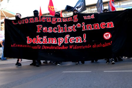 Antifascist demonstration against KDW in Berlin-Wedding 2020-07-31 18