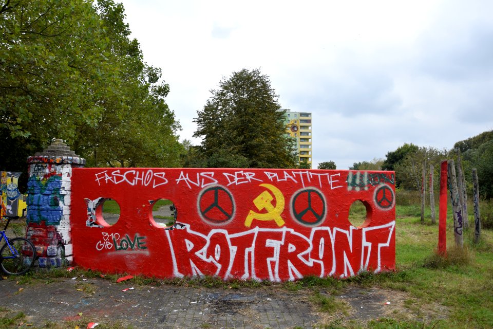 Antifa-Graffiti in Berlin (Marzahn-Hellersdorf)