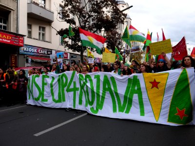 Anticolonial March Berlin 2019 Rojava block 37