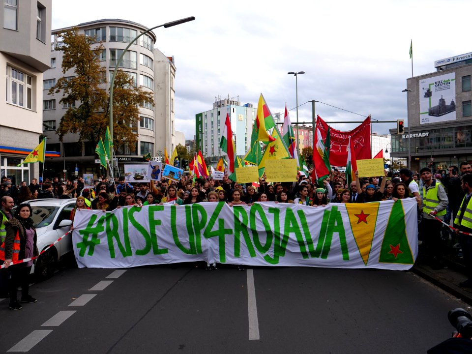 Anticolonial March Berlin 2019 Rojava block 33