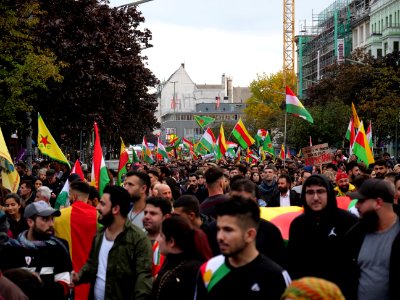 Anticolonial March Berlin 2019 Rojava block 54