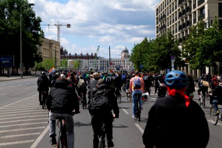 Antifascist bicycle demonstration Berlin 2020-06-06 06 photo