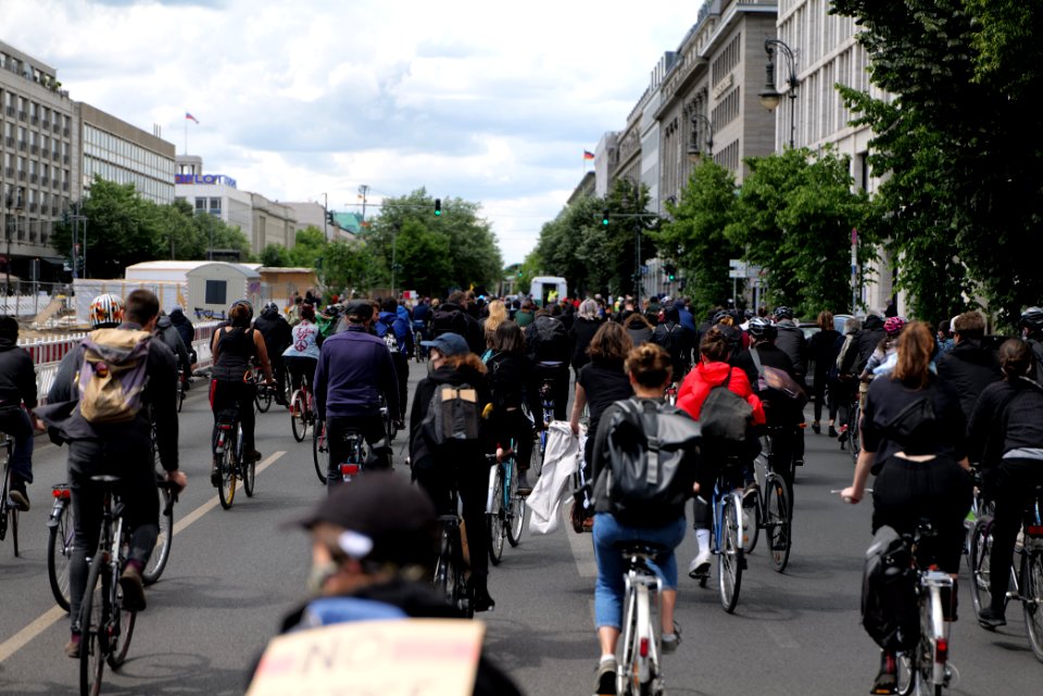 Antifascist bicycle demonstration Berlin 2020-06-06 18