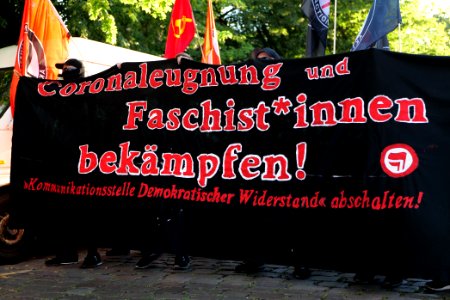 Antifascist demonstration against KDW in Berlin-Wedding 2020-07-31 44