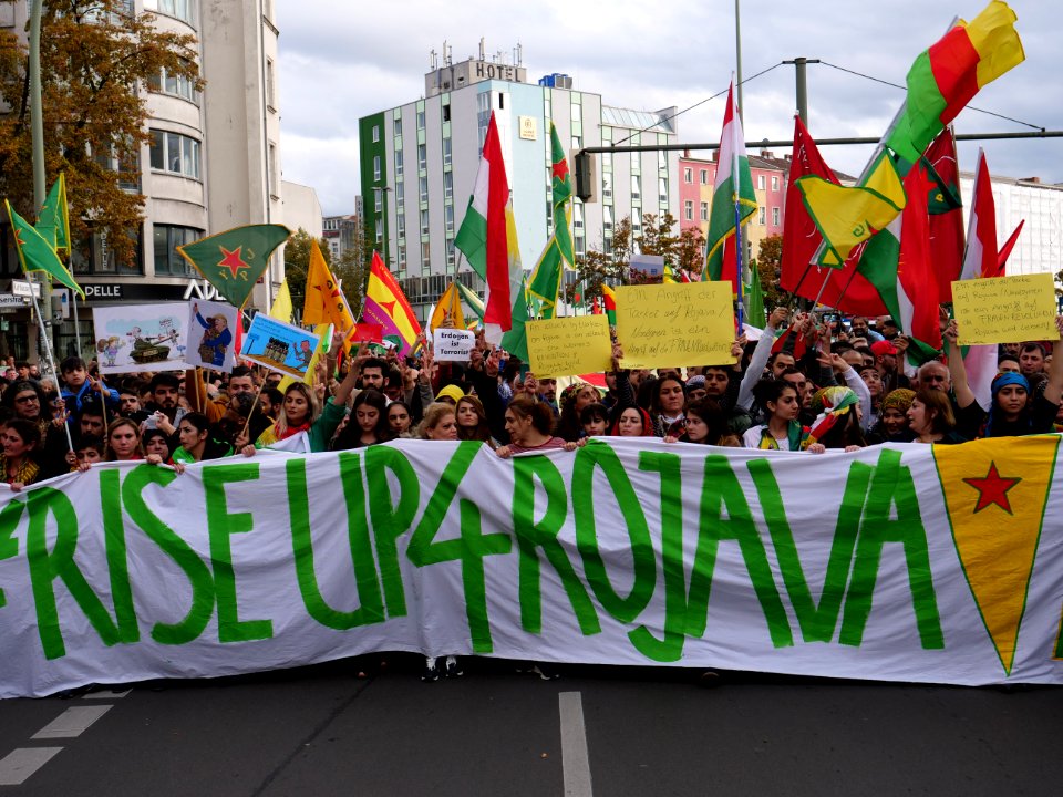 Anticolonial March Berlin 2019 Rojava block 32