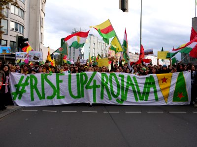 Anticolonial March Berlin 2019 Rojava block 27