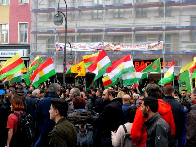 Anticolonial March Berlin 2019 Rojava block 22