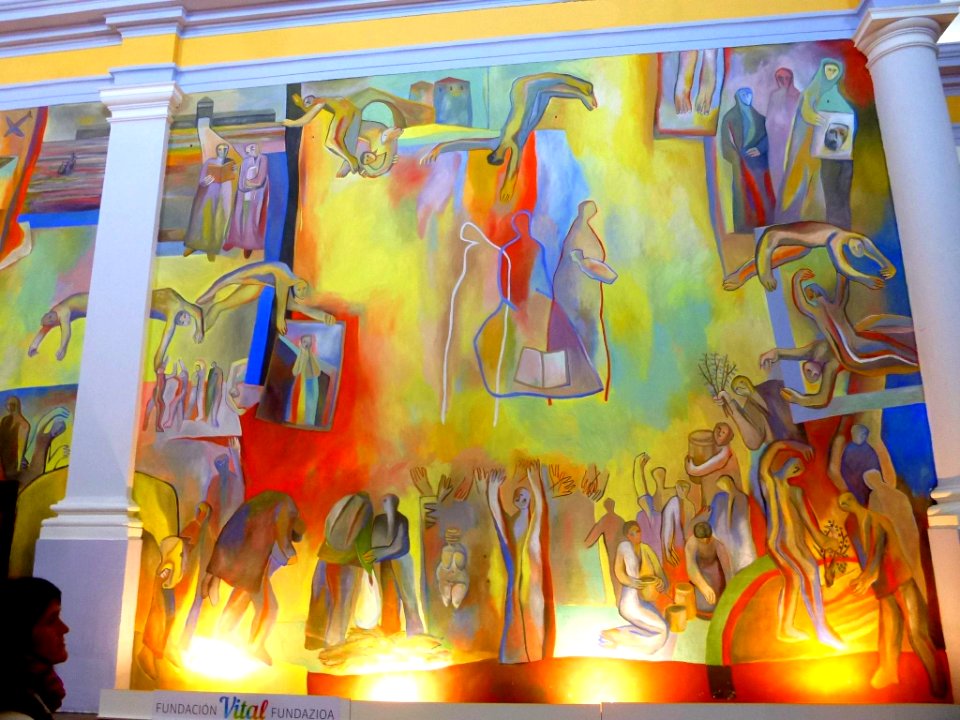 Antezana - San Miguel Arcángel, interior, 'Pinturas para la Vida' (Xabier Egaña) 29