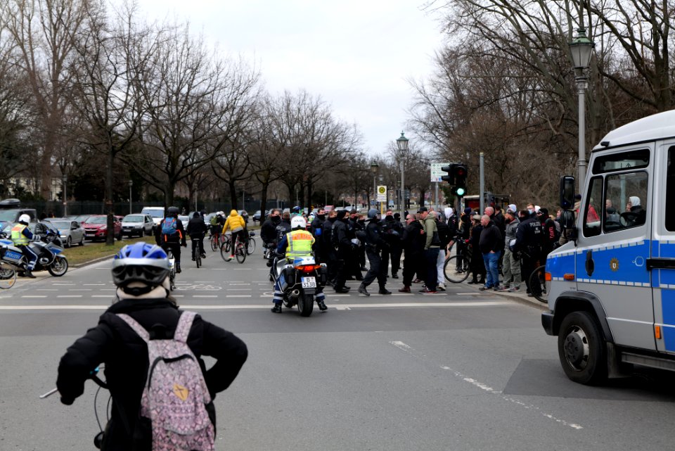 Antifascist bicycle demonstration Berlin 2021-03-20 22