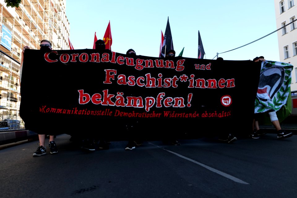 Antifascist demonstration against KDW in Berlin-Wedding 2020-07-31 20