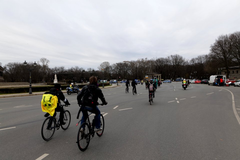 Antifascist bicycle demonstration Berlin 2021-03-20 15