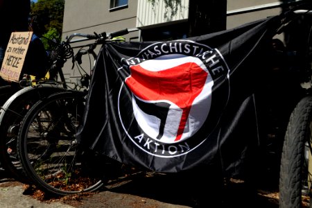Antifascist bicycle demonstration Berlin 2020-08-01 10