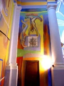 Antezana - San Miguel Arcángel, interior, 'Pinturas para la Vida' (Xabier Egaña) 16