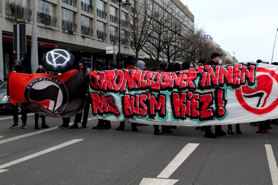 Antifascist demonstration Berlin 2021-03-20 09