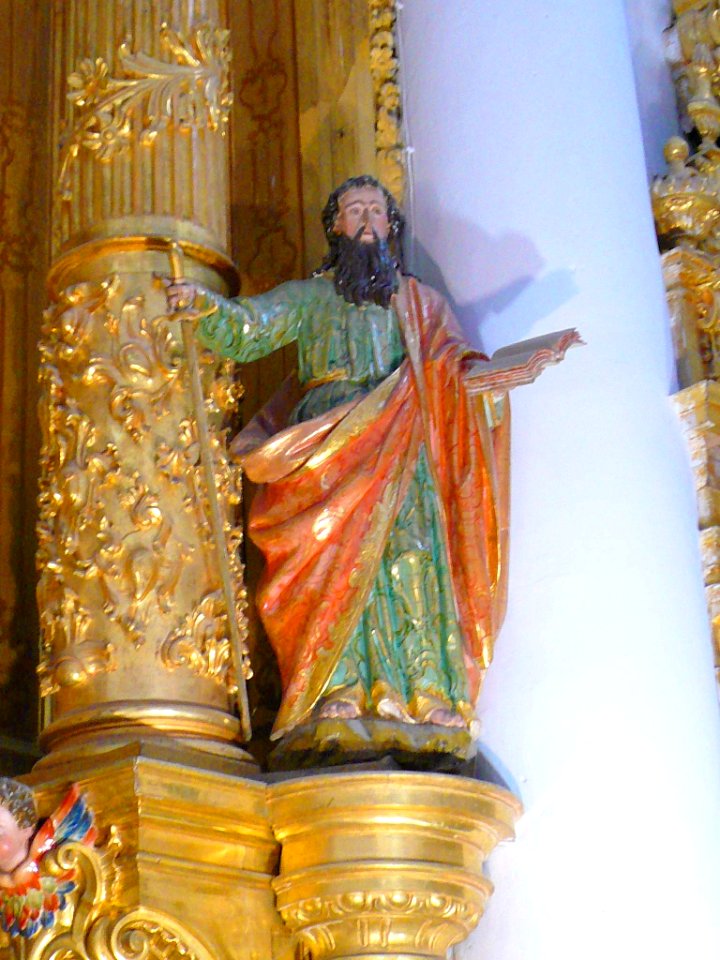 Antezana - Iglesia de San Miguel Arcángel, retablo mayor 03