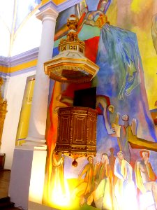Antezana - San Miguel Arcángel, interior, 'Pinturas para la Vida' (Xabier Egaña) 11
