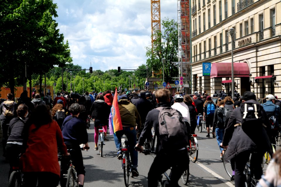 Antifascist bicycle demonstration Berlin 2020-06-06 33