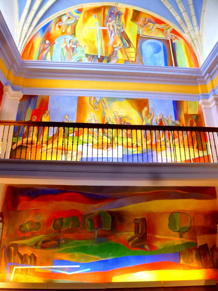 Antezana - San Miguel Arcángel, interior, 'Pinturas para la Vida' (Xabier Egaña) 26