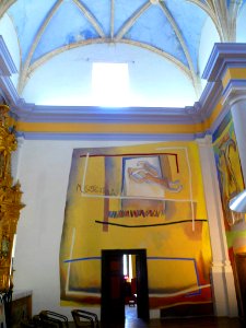 Antezana - San Miguel Arcángel, interior, 'Pinturas para la Vida' (Xabier Egaña) 02