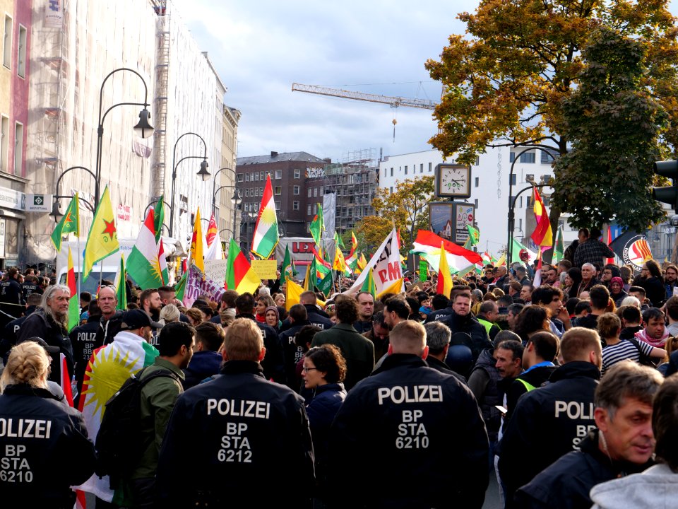 Anticolonial March Berlin 2019 Rojava block 18