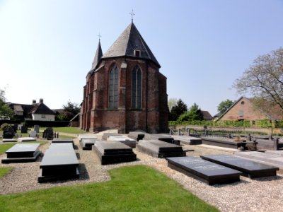Andelst rijksmonument 36730 NH kerk buiten achterkant