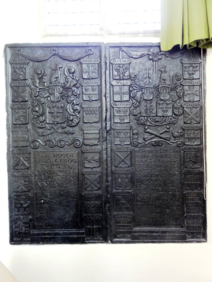 Andelst rijksmonument 36730 NH kerk, binnen, dubbele grafsteen