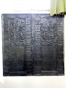 Andelst rijksmonument 36730 NH kerk, binnen, dubbele grafsteen