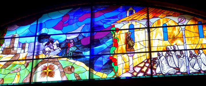 Andosilla - Basílica de la Virgen de la Cerca, vidrieras 2